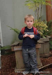 Ethan's First Day of Preschool