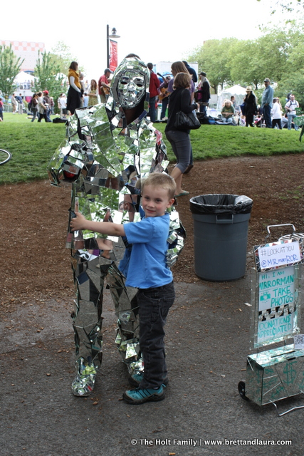 Mirror Man at Folk Life Festival 2012