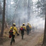 Lassen Hand Crew on the Hole Burn at Lassen Volcanic National Park