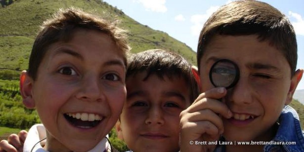 School kids in Alaverdi from Sayat Nova School #8