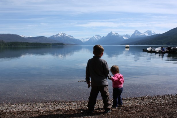 Ethan and Autumn at Lake McDonald