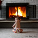 Autumn sitting by the fire